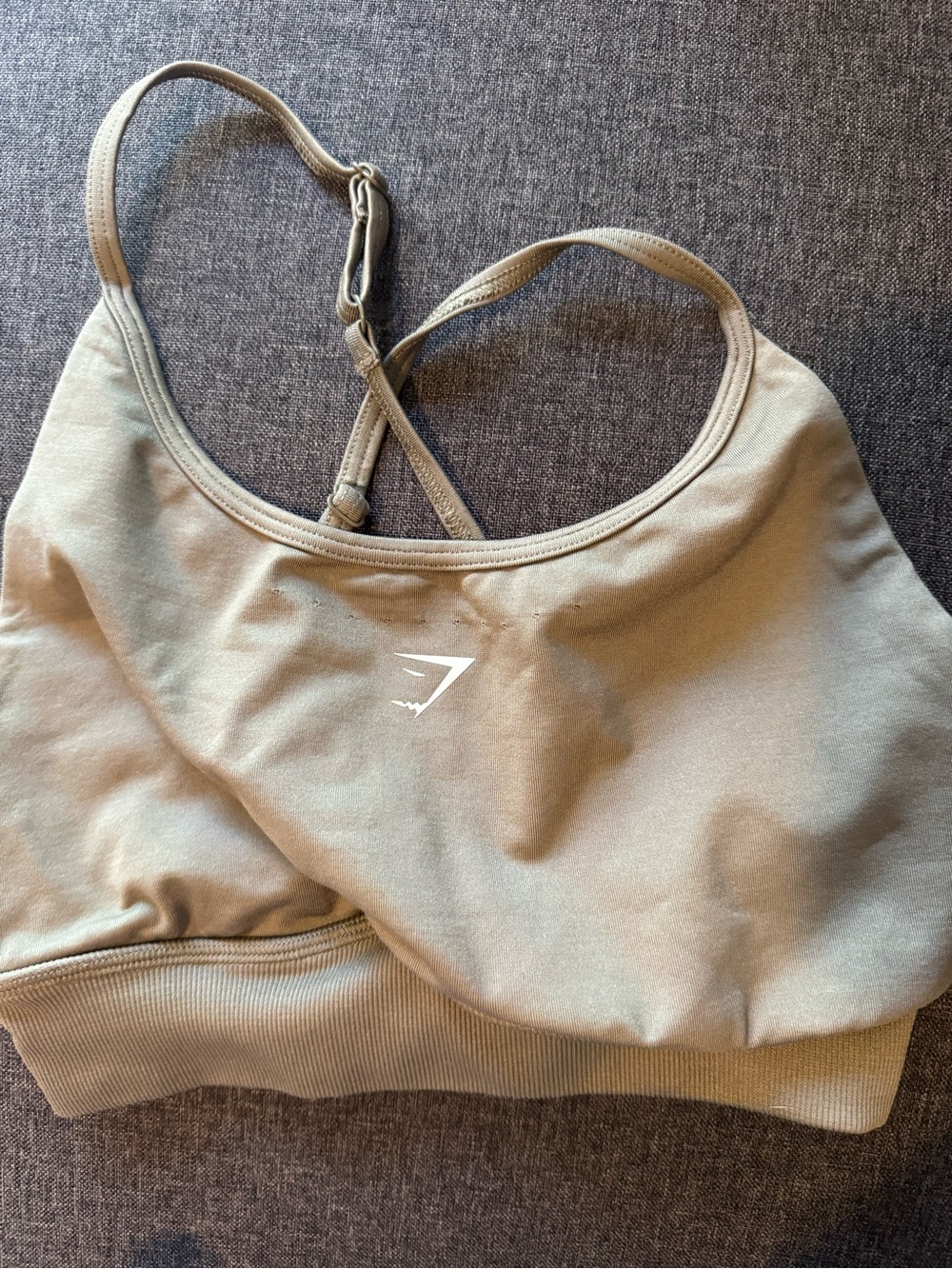 Gymshark Women's Olive Green Seamless Sports Bra